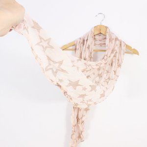 *Pink Scarf with  Stars